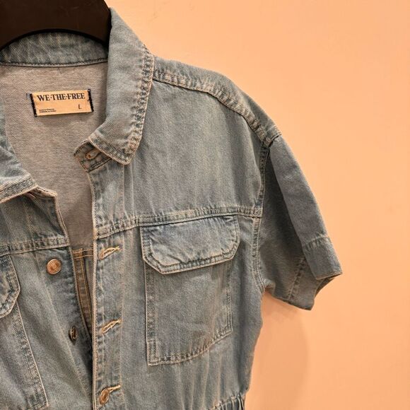 We the Free Marci Denim Jumpsuit - Picture 3 of 8